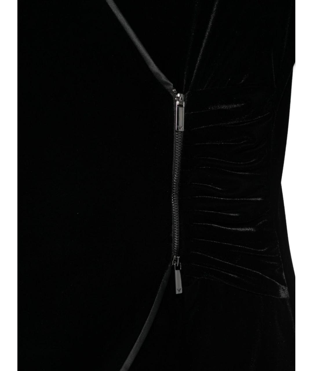 EMPORIO ARMANI Черный хлопковый жакет/пиджак, фото 2