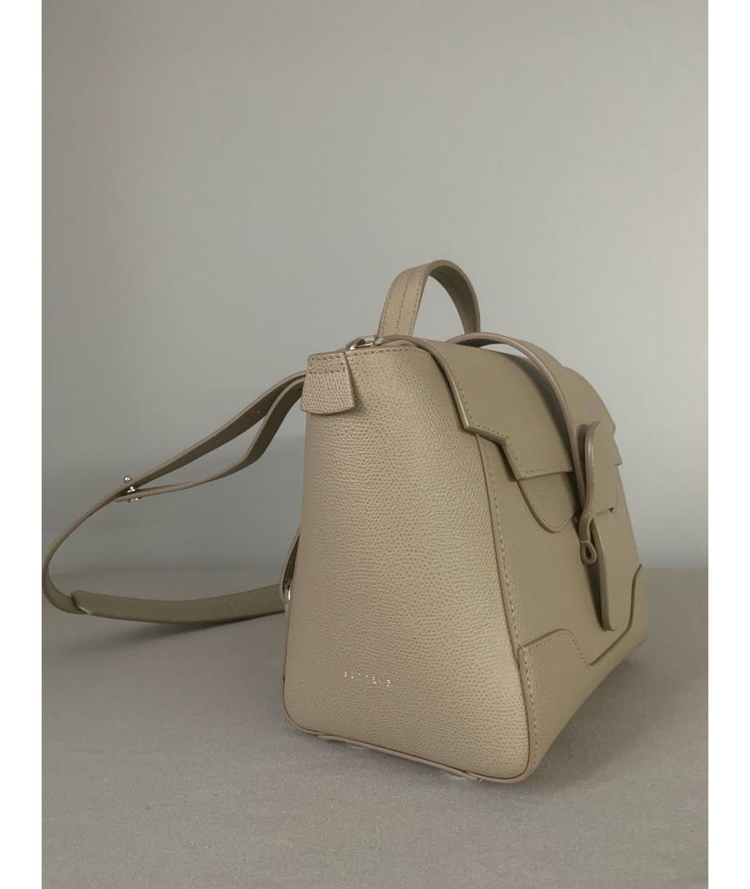 SENREVE Бежевая кожаная сумка через плечо, фото 2