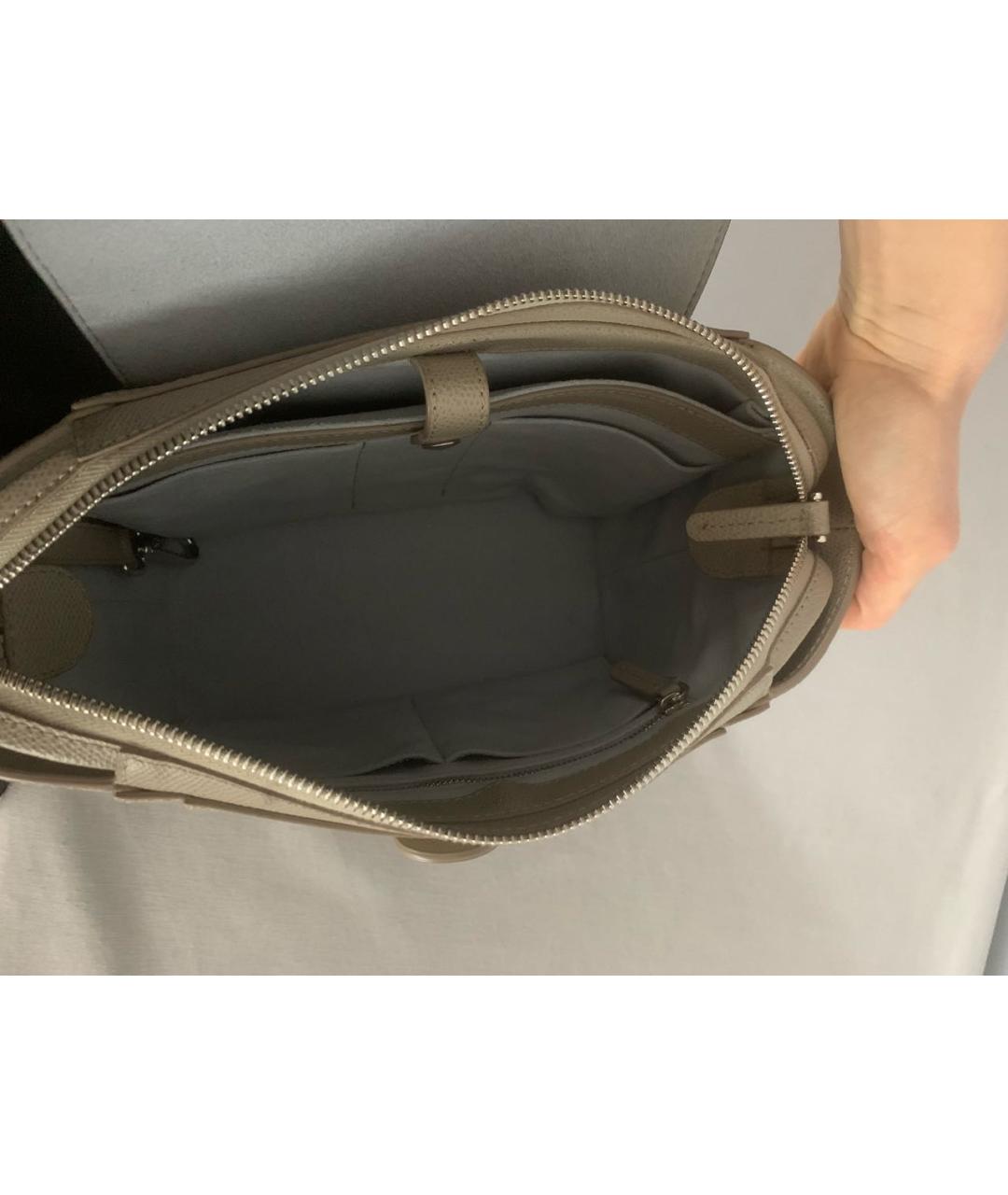 SENREVE Бежевая кожаная сумка через плечо, фото 4