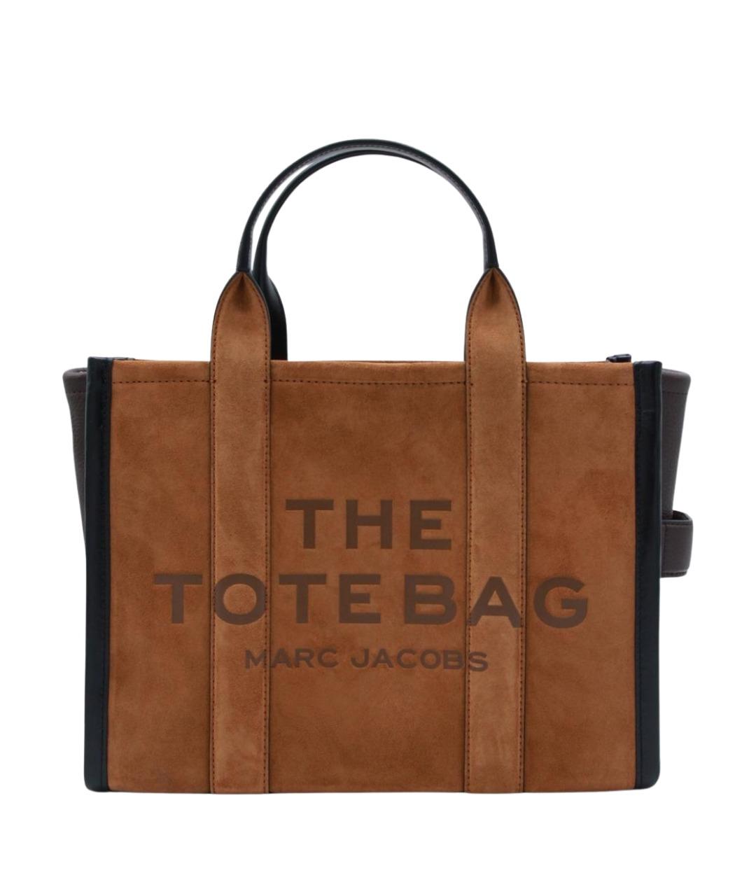 MARC JACOBS Коричневая кожаная сумка тоут, фото 1
