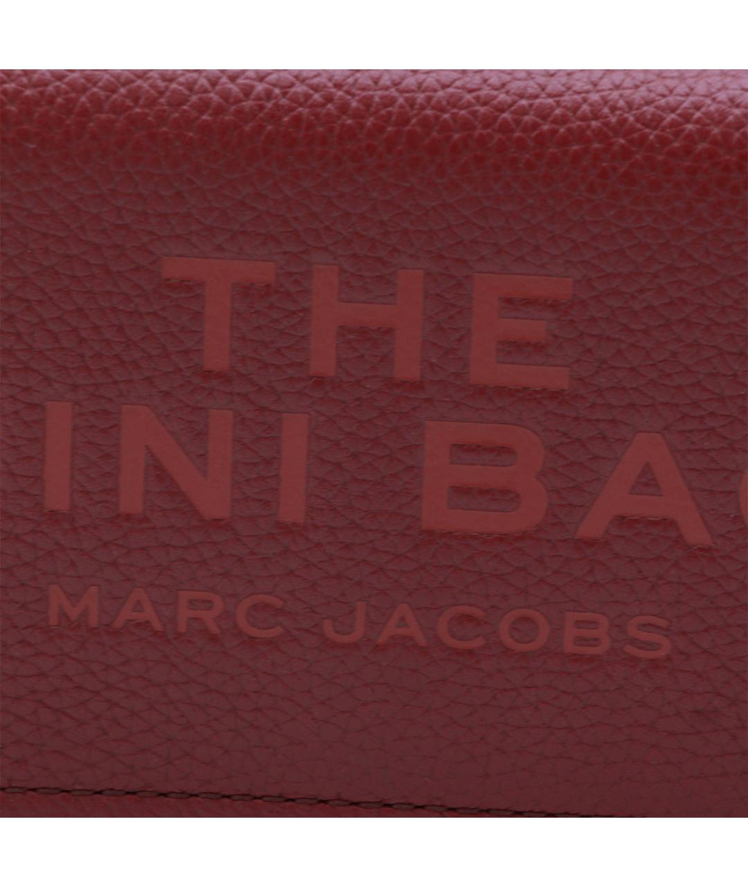 MARC JACOBS Бордовая кожаная сумка через плечо, фото 4