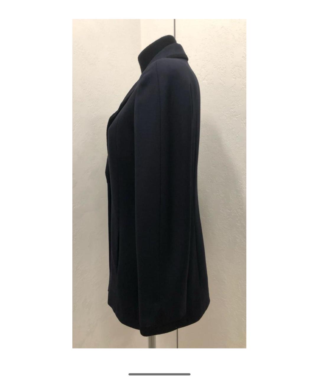 CHANEL Темно-синий вискозный жакет/пиджак, фото 5