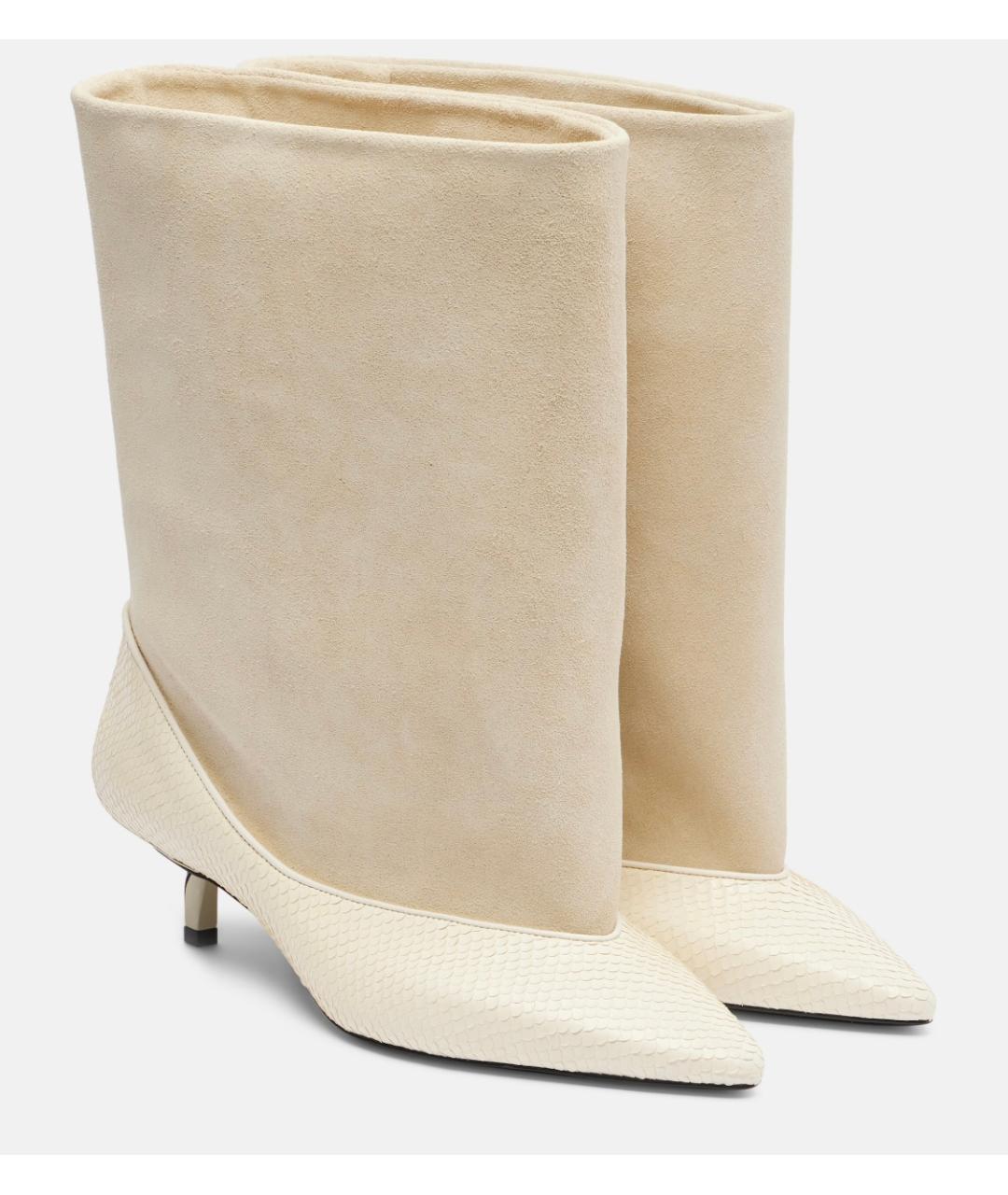 JACQUEMUS Бежевые кожаные сапоги, фото 2