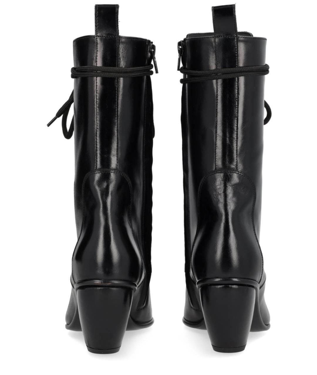VIVIENNE WESTWOOD Черные кожаные сапоги, фото 4