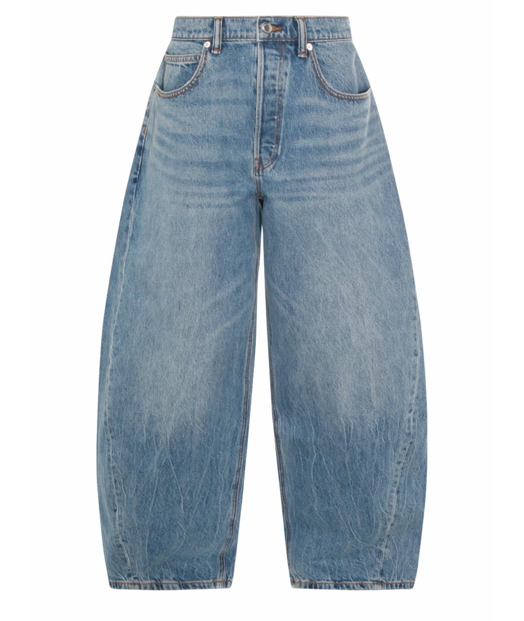 ALEXANDER WANG Голубые хлопковые прямые джинсы, фото 1