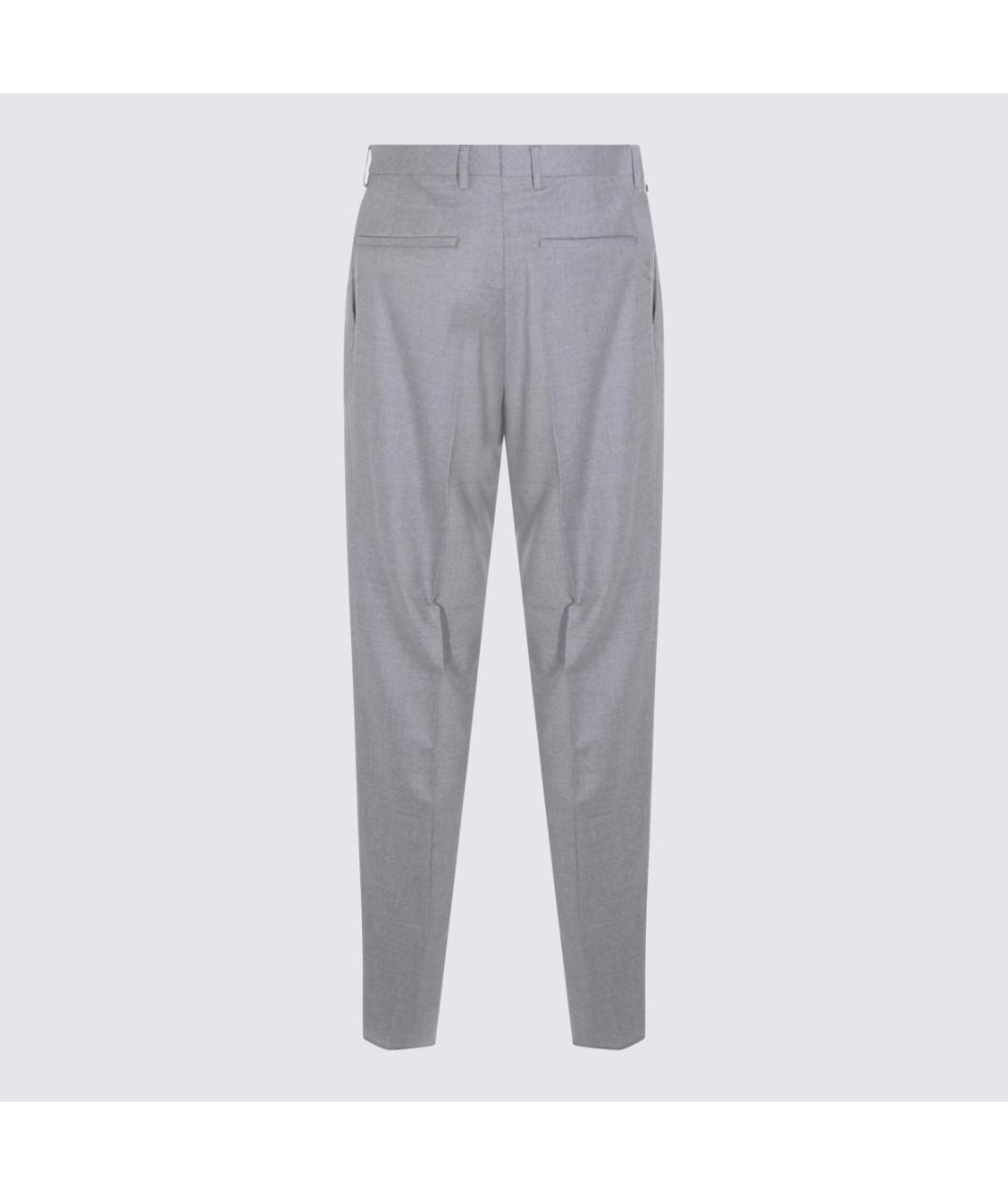 GTA IL PANTALONE Серые шерстяные повседневные брюки, фото 2