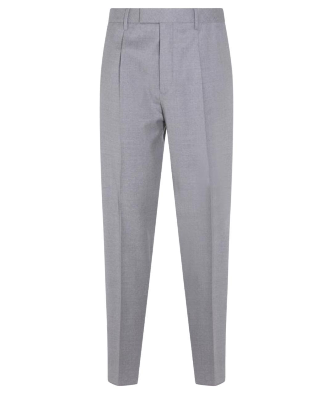 GTA IL PANTALONE Серые шерстяные повседневные брюки, фото 1