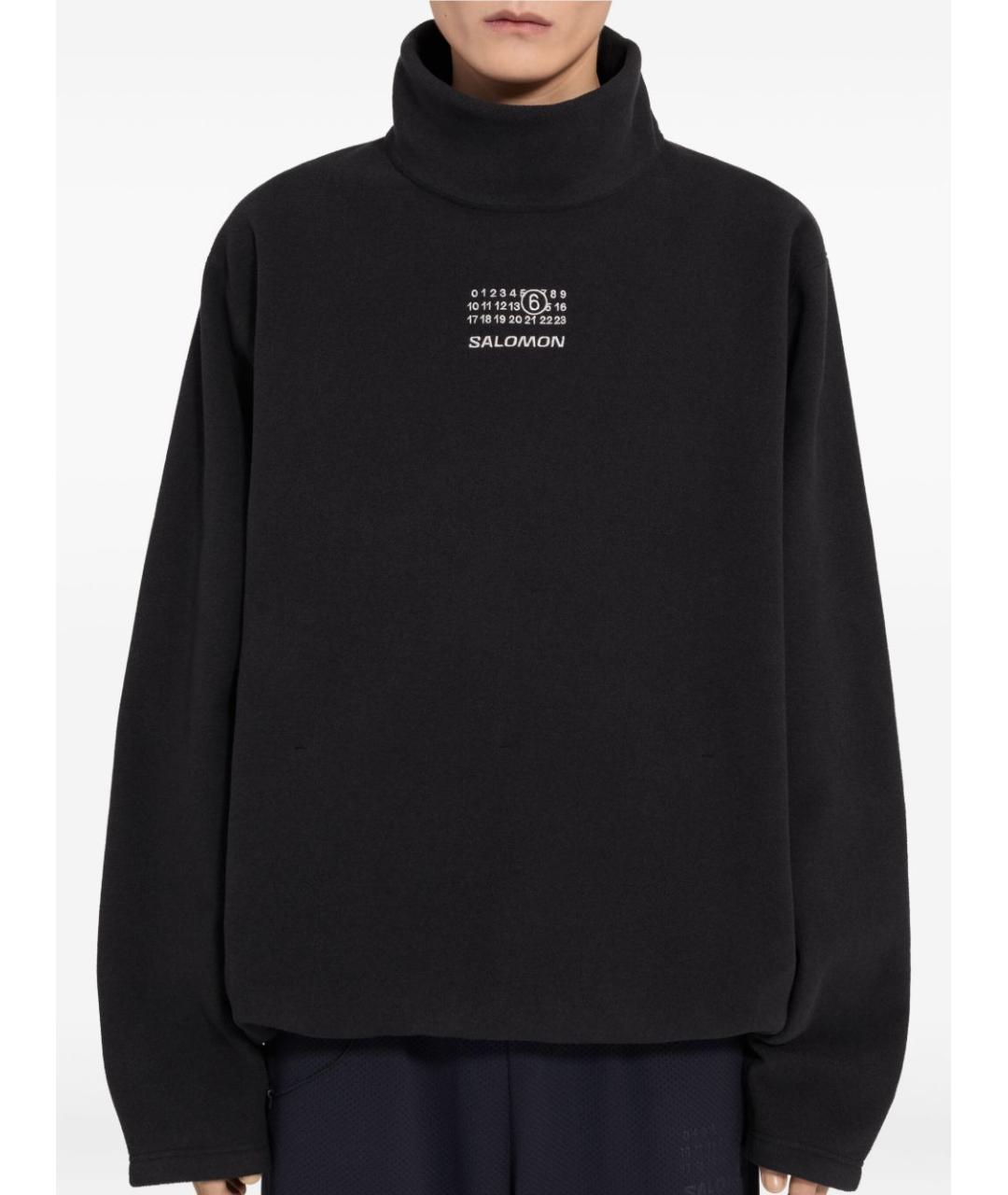 MM6 MAISON MARGIELA Черный полиэстеровый джемпер / свитер, фото 3