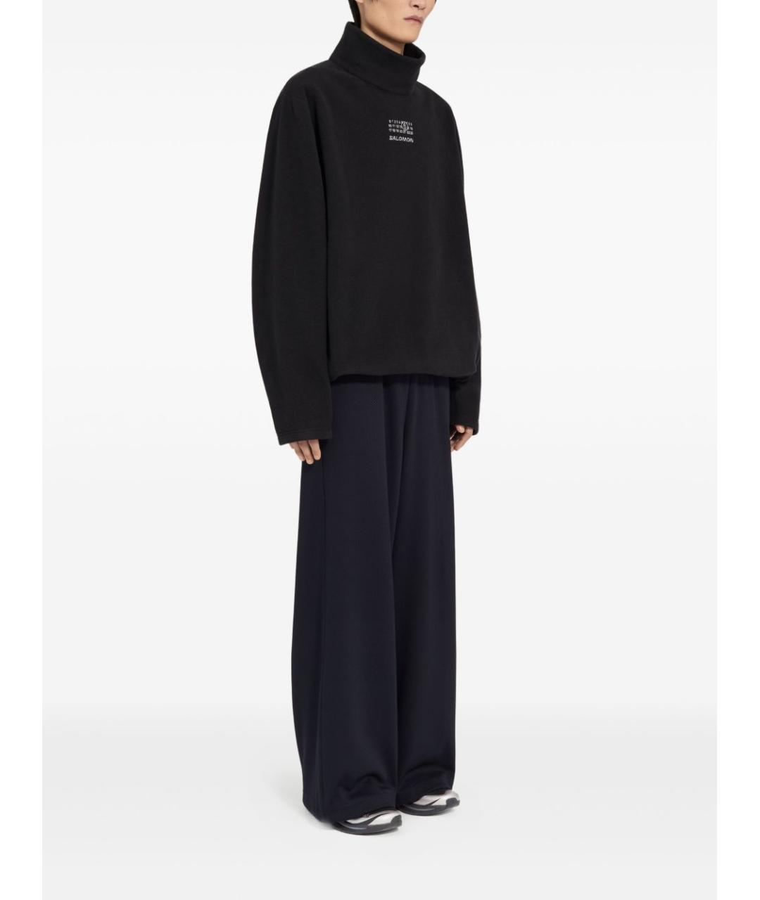 MM6 MAISON MARGIELA Черный полиэстеровый джемпер / свитер, фото 2