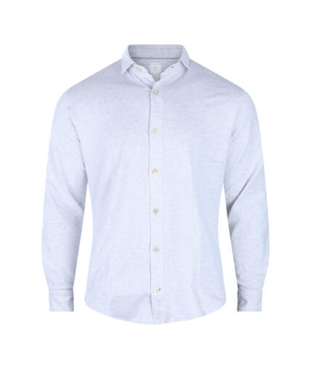 ELEVENTY Голубая хлопковая классическая рубашка, фото 1