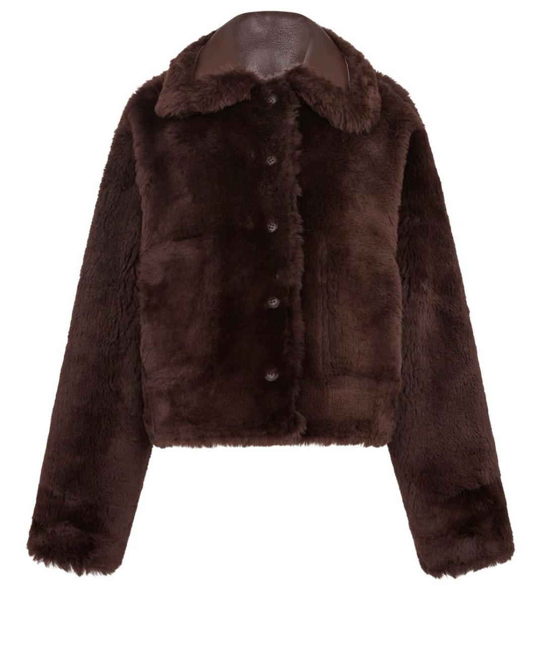 DAVID KOMA Коричневая кожаная дубленка, фото 7