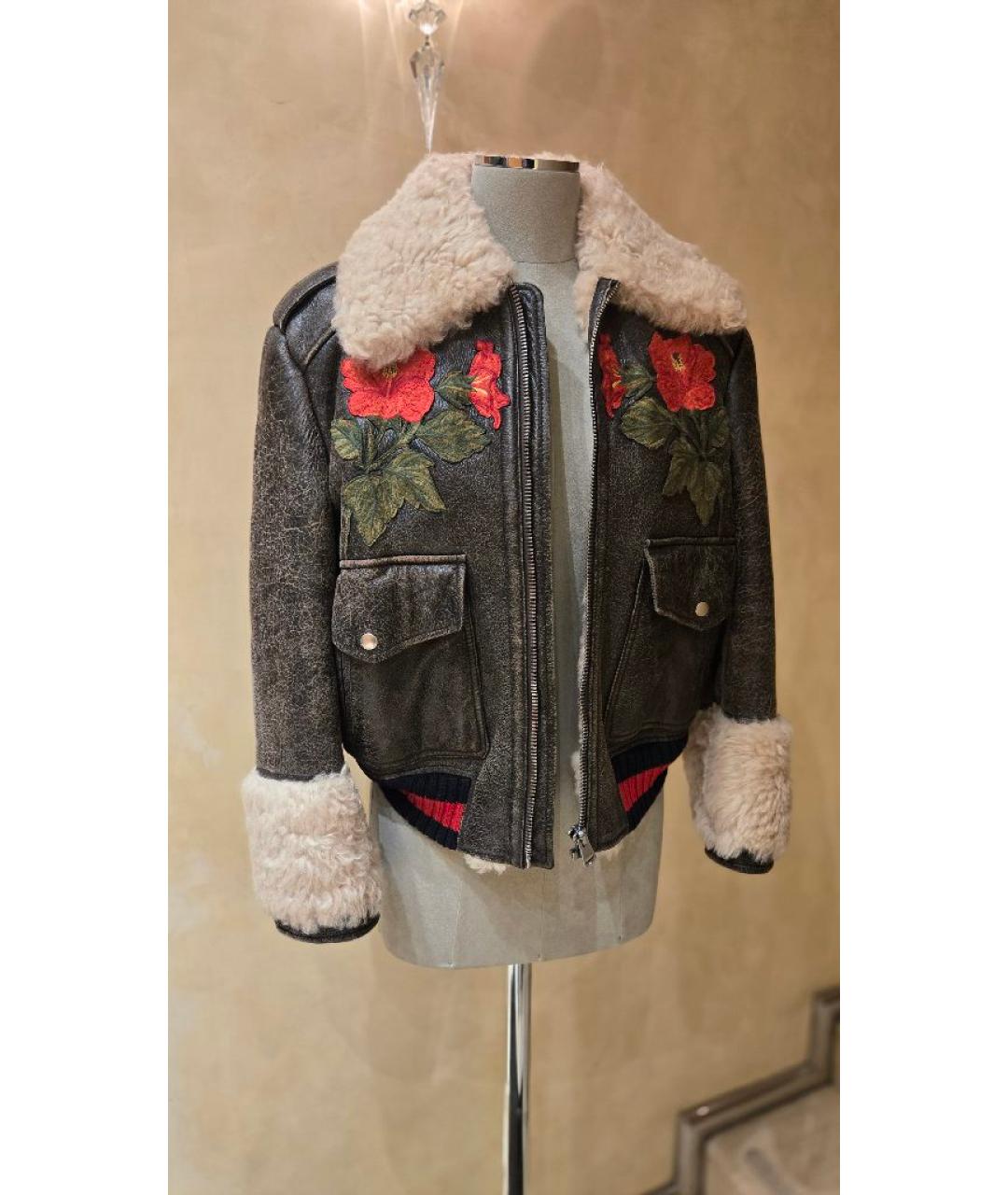 GUCCI Черная дубленка, фото 7