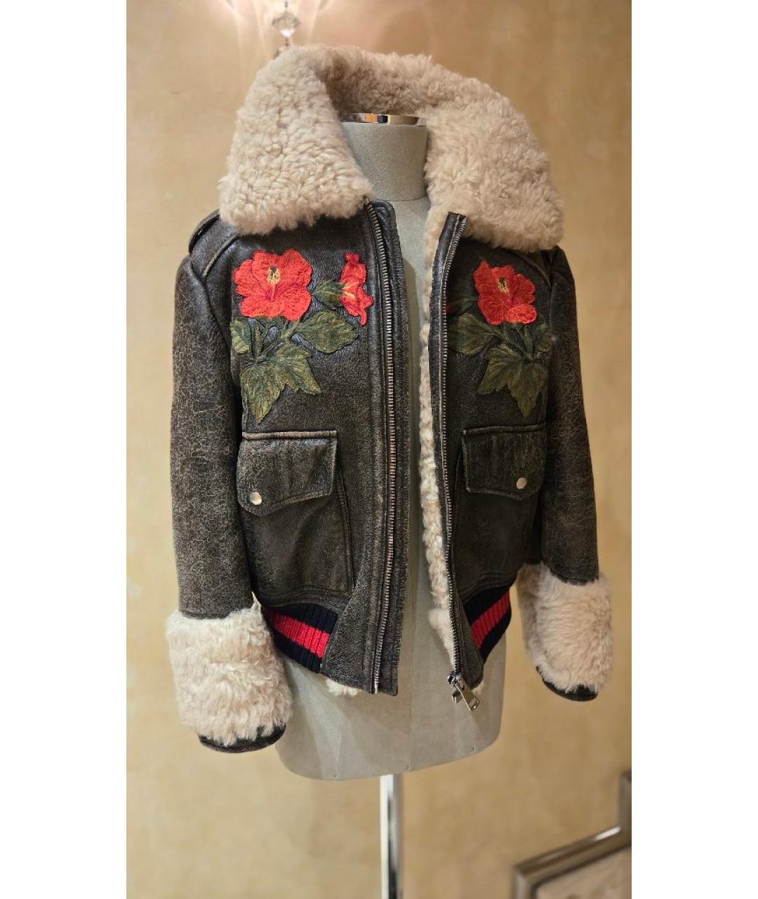 GUCCI Черная дубленка, фото 9