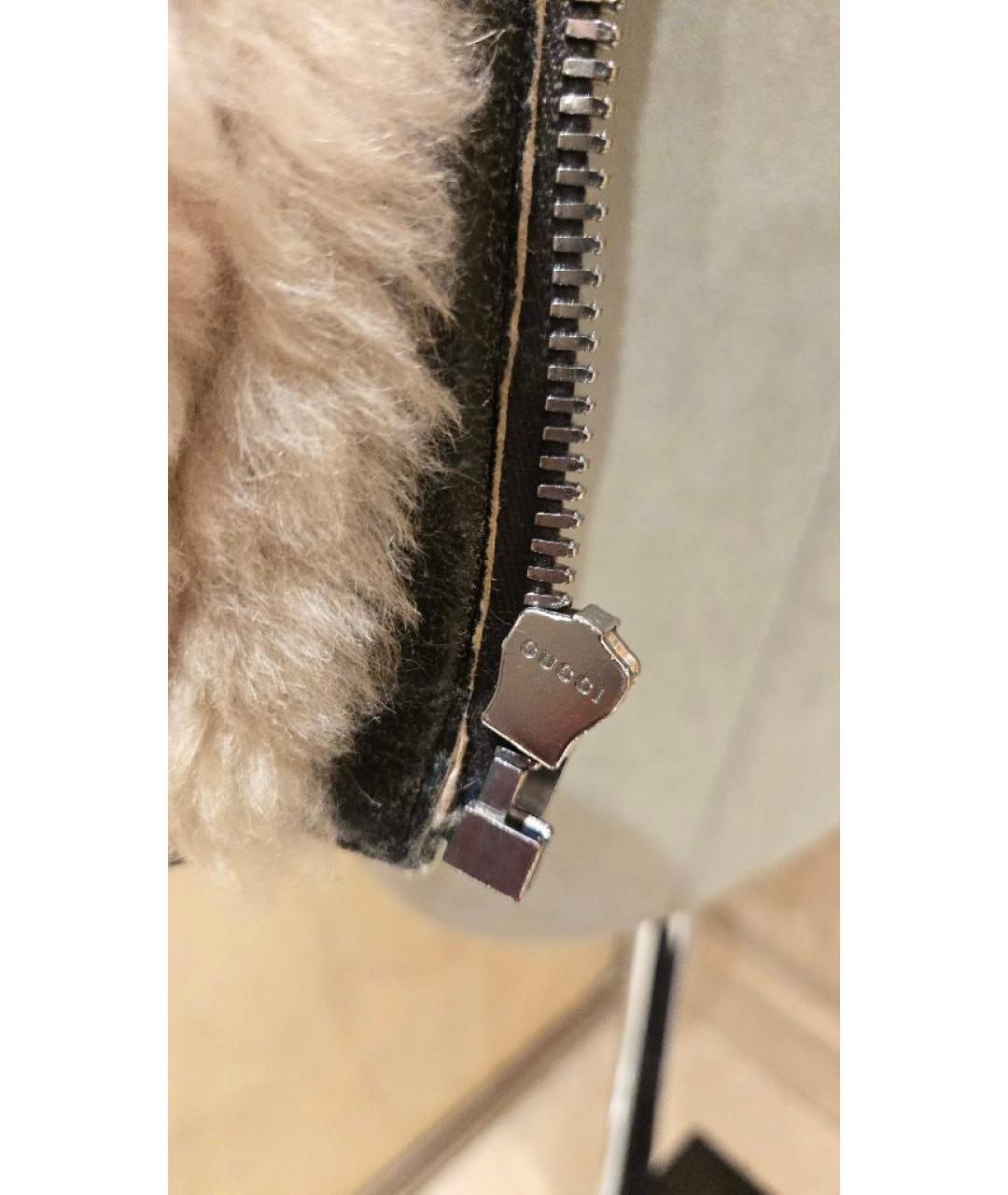 GUCCI Черная дубленка, фото 8