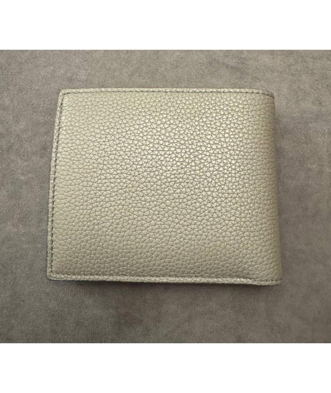 TOM FORD Серый кожаный кошелек, фото 2