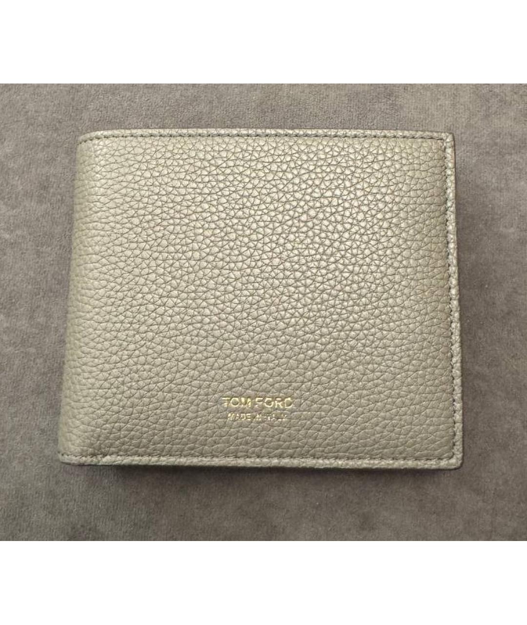 TOM FORD Серый кожаный кошелек, фото 6