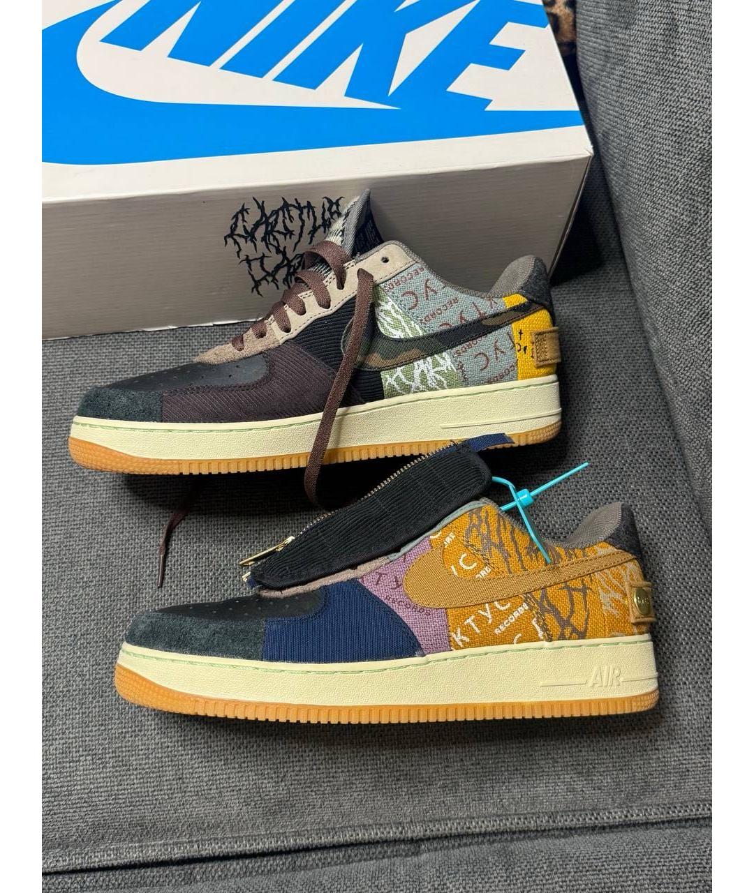 CACTUS JACK BY TRAVIS SCOTT Мульти замшевые низкие кроссовки / кеды, фото 9