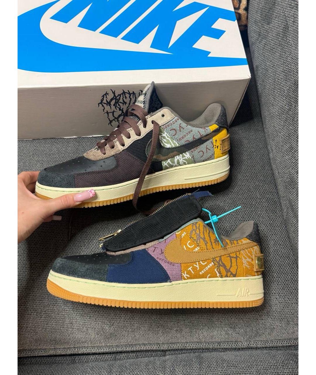 CACTUS JACK BY TRAVIS SCOTT Мульти замшевые низкие кроссовки / кеды, фото 5