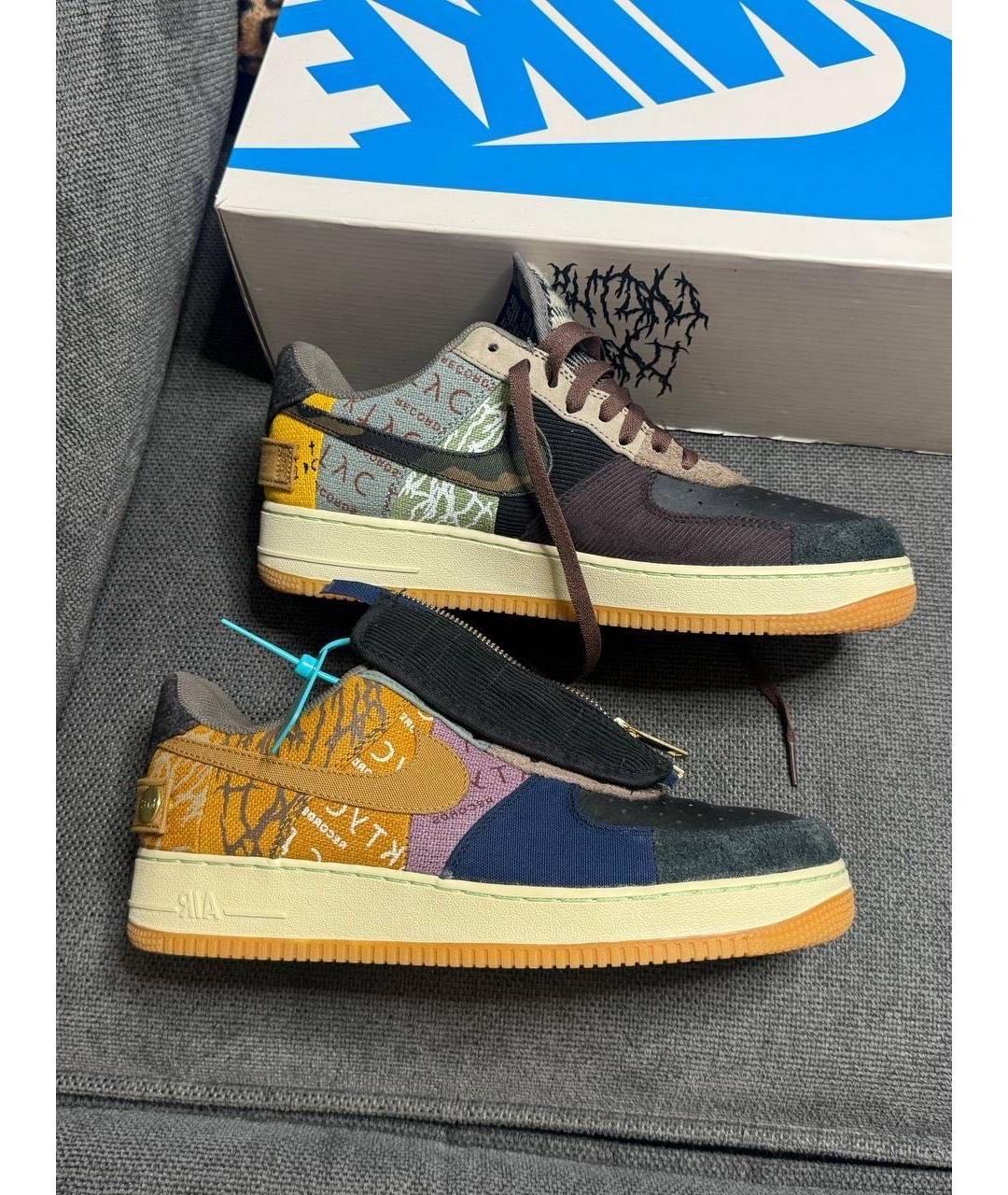 CACTUS JACK BY TRAVIS SCOTT Мульти замшевые низкие кроссовки / кеды, фото 10