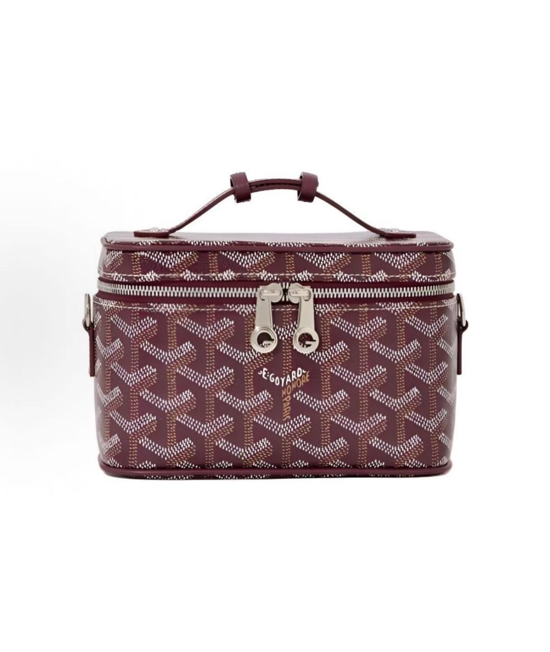 GOYARD Бордовая косметичка, фото 1