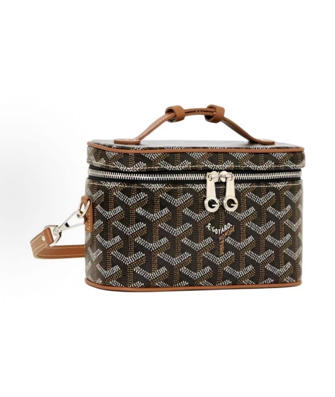 GOYARD Коричневая косметичка, фото 2