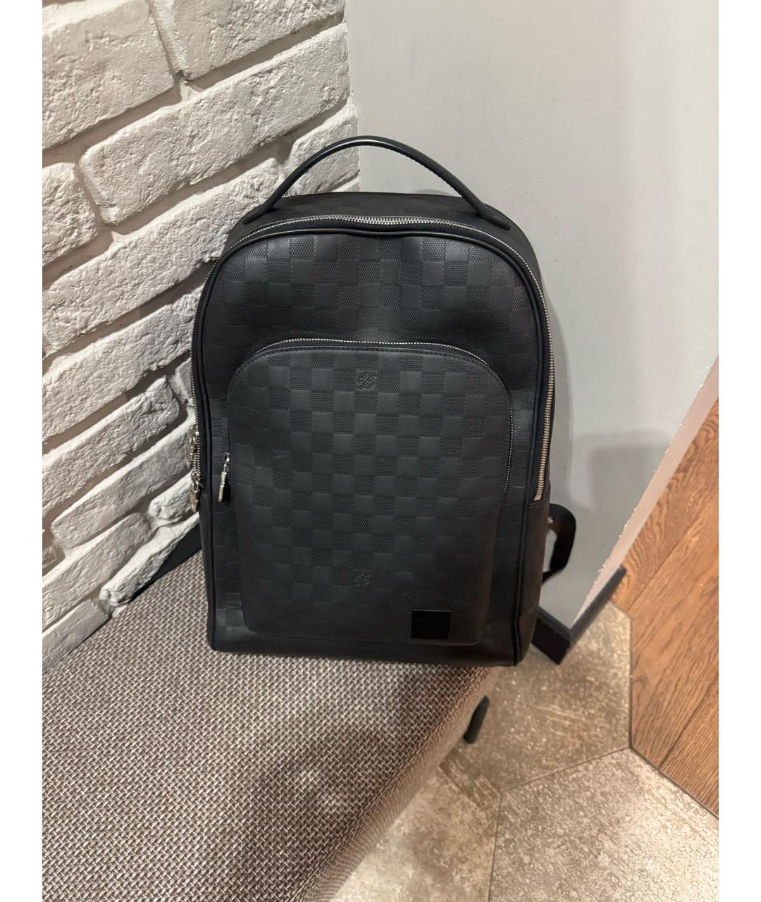 LOUIS VUITTON Черный рюкзак из экзотической кожи, фото 7