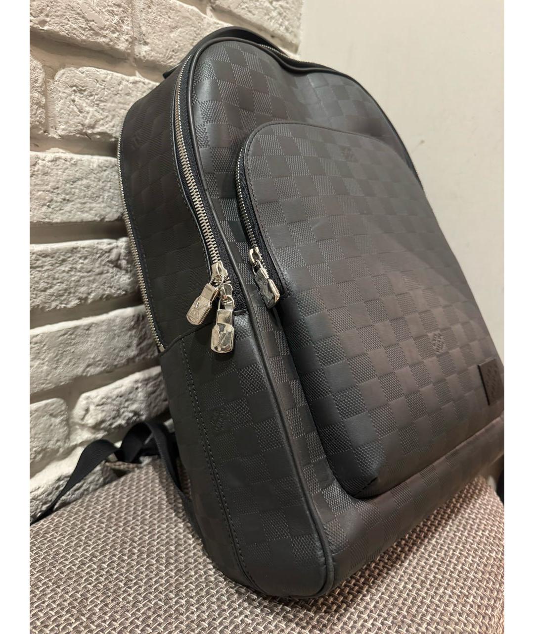 LOUIS VUITTON Черный рюкзак из экзотической кожи, фото 2