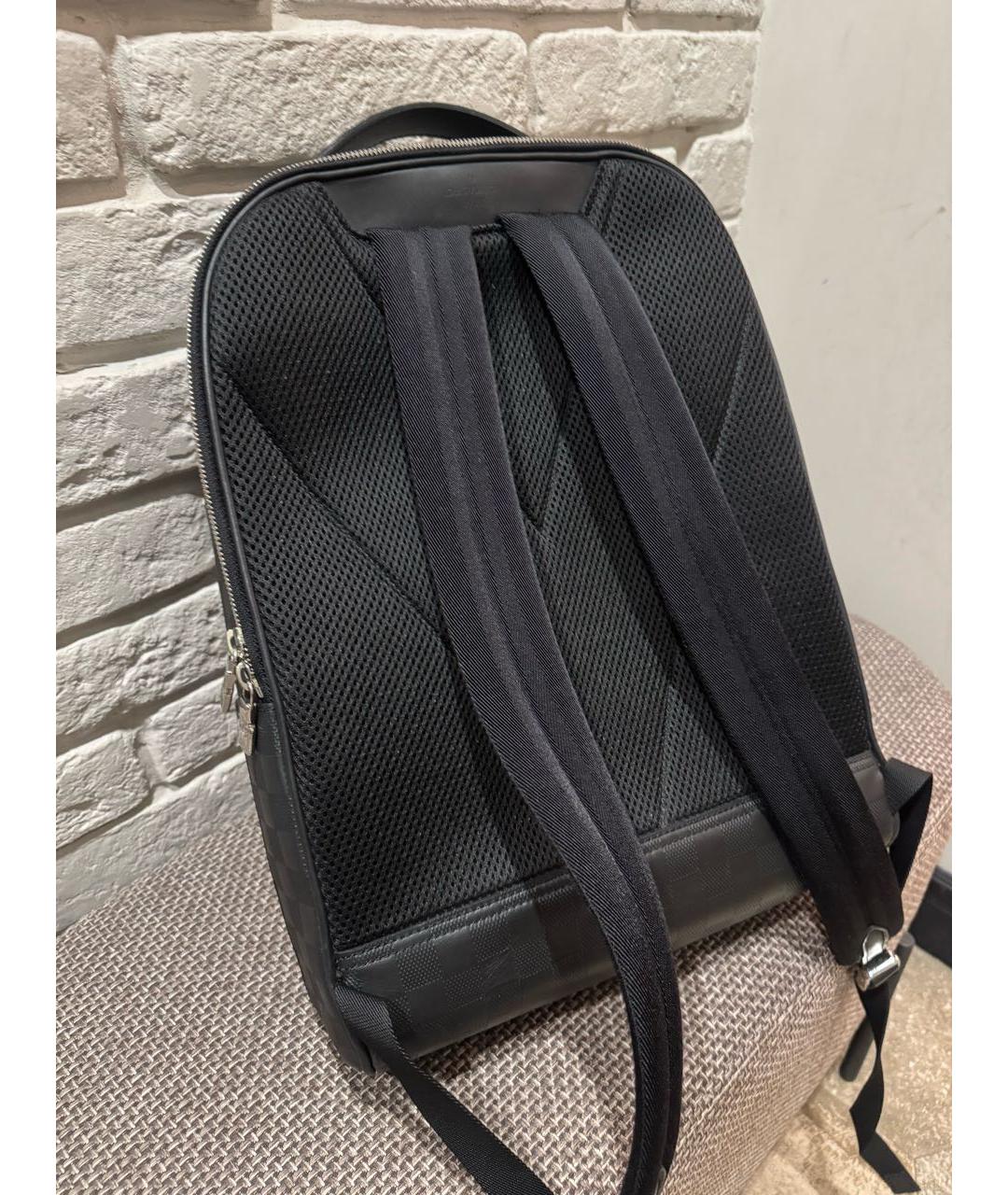 LOUIS VUITTON Черный рюкзак из экзотической кожи, фото 4