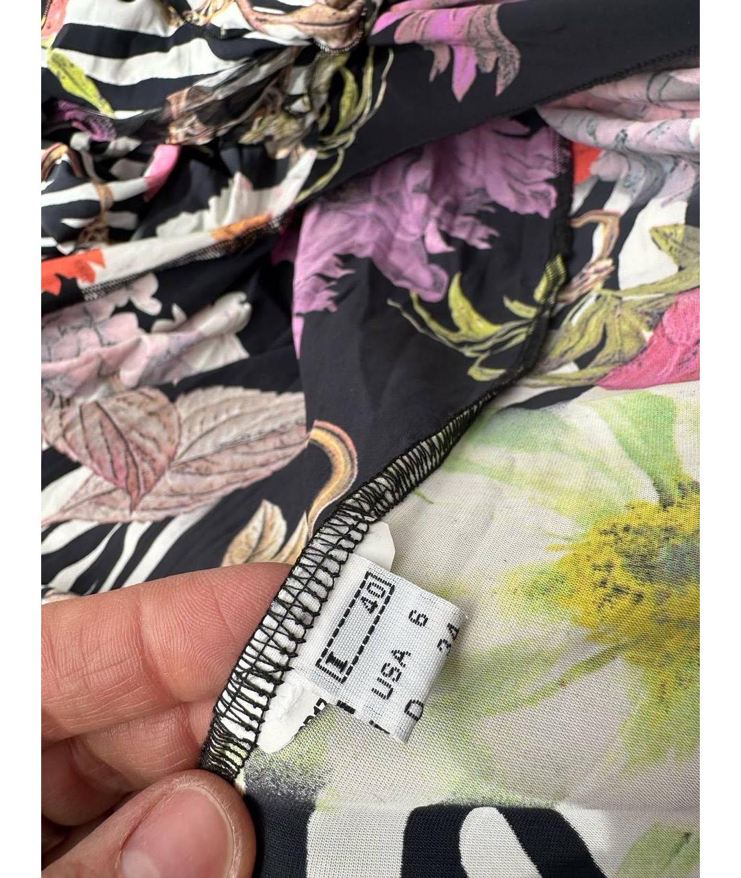 ROBERTO CAVALLI Мульти вискозное коктейльное платье, фото 5