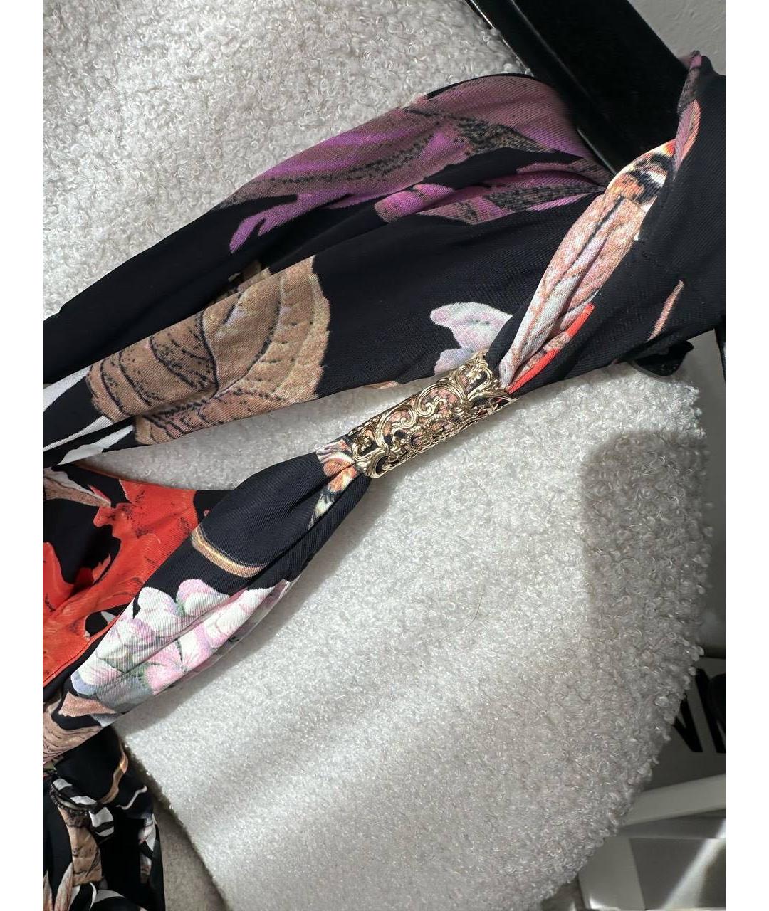 ROBERTO CAVALLI Мульти вискозное коктейльное платье, фото 4