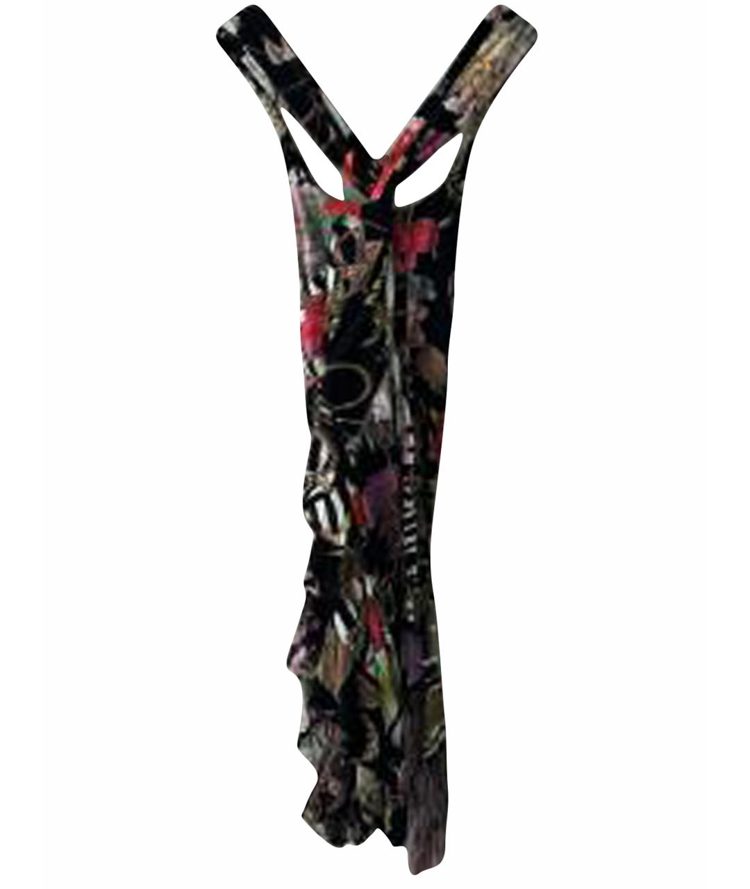 ROBERTO CAVALLI Мульти вискозное коктейльное платье, фото 1