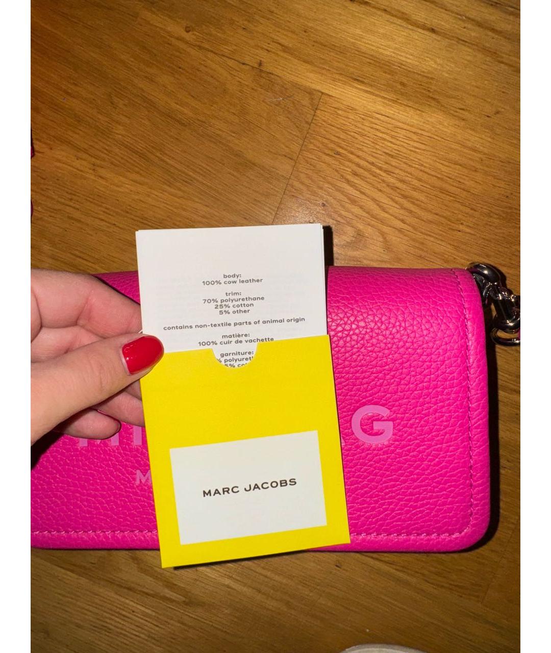 MARC JACOBS Розовая сумка через плечо, фото 3