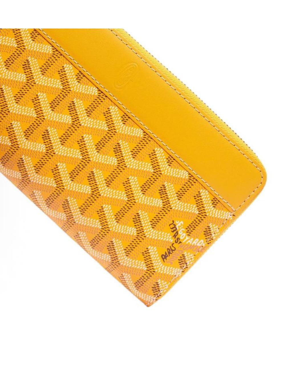 GOYARD Желтый кошелек, фото 3