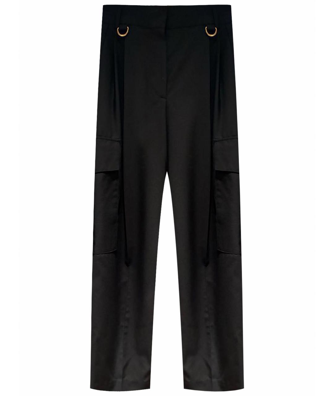 GIVENCHY Черные шерстяные прямые брюки, фото 1