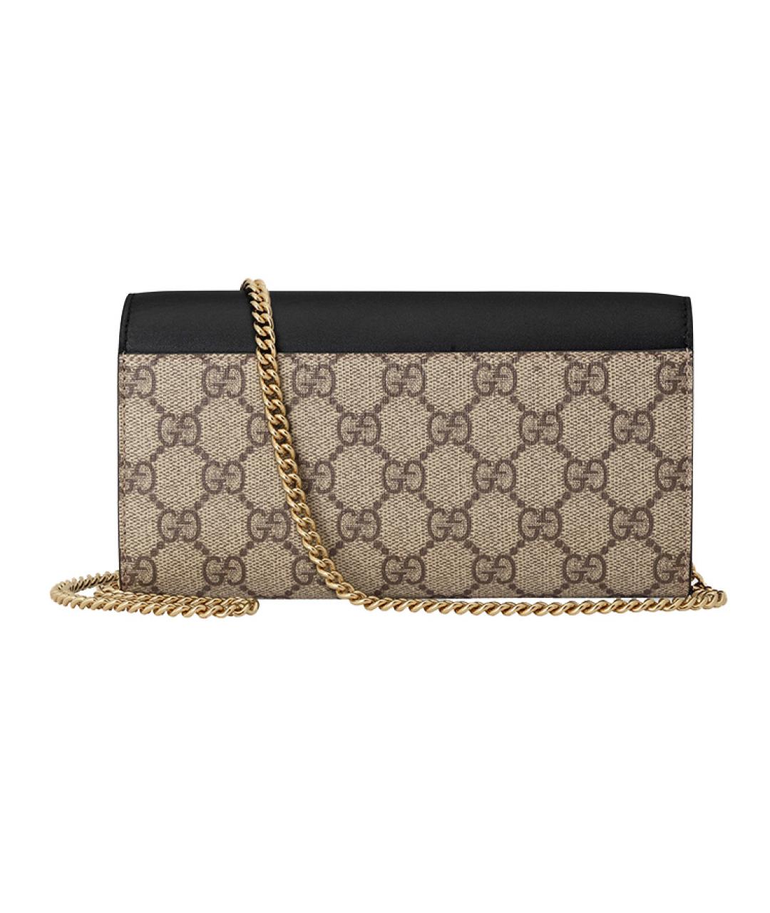 GUCCI Коричневая тканевая сумка через плечо, фото 3