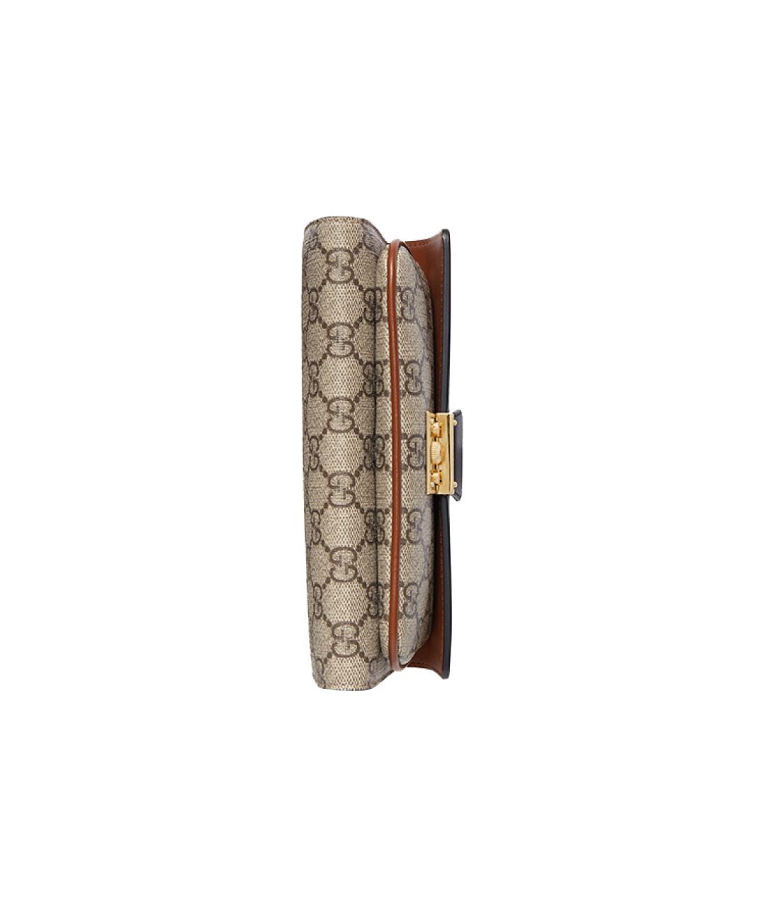 GUCCI Коричневая тканевая сумка через плечо, фото 6