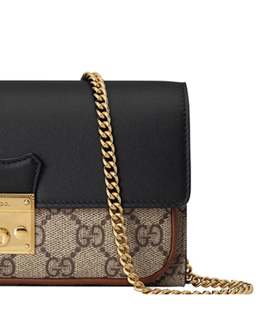 GUCCI Коричневая тканевая сумка через плечо, фото 8