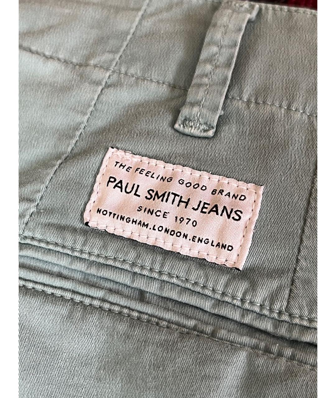 PAUL SMITH Хлопковые брюки чинос, фото 4
