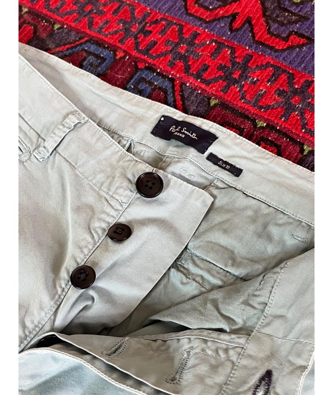 PAUL SMITH Хлопковые брюки чинос, фото 7