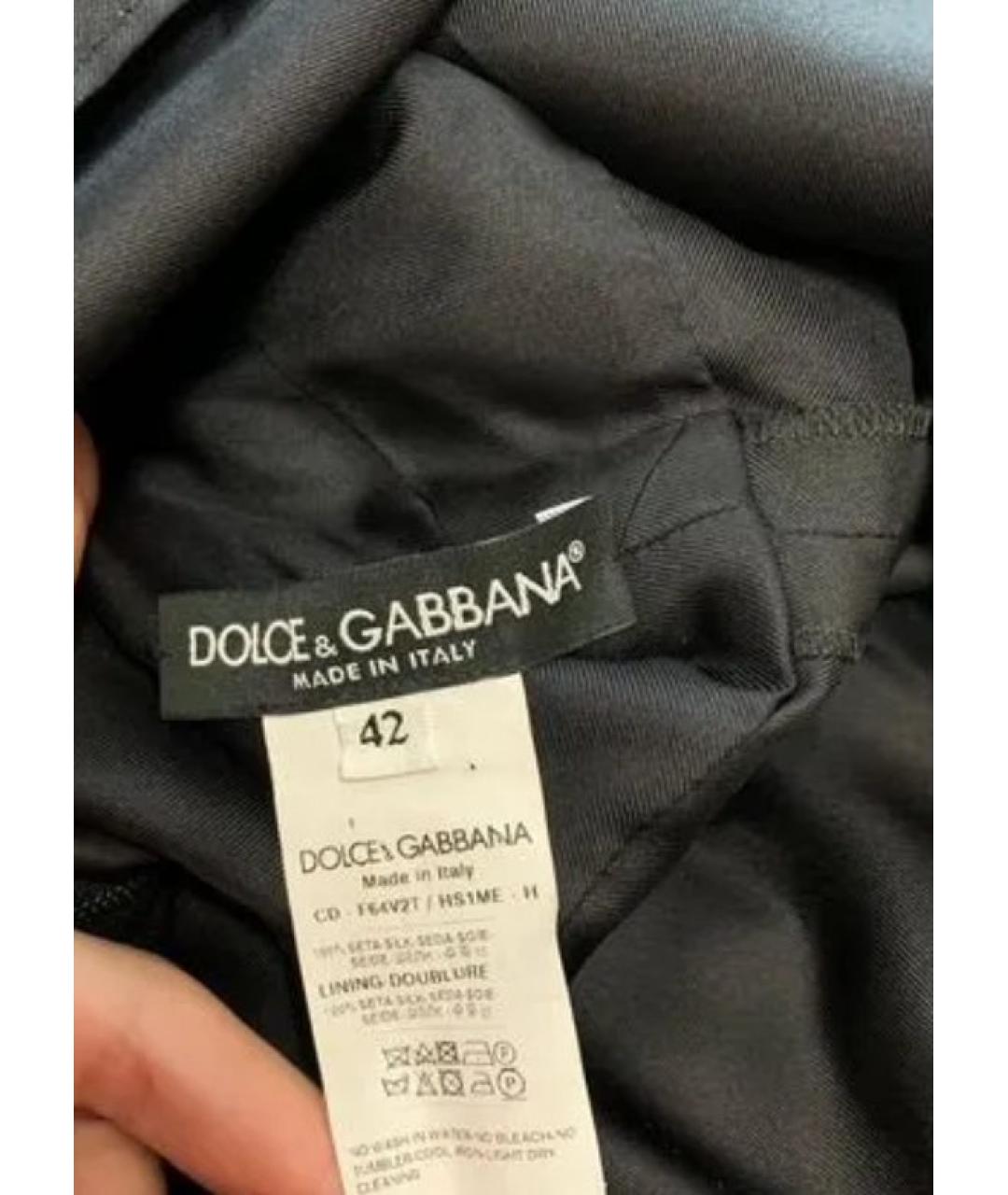 DOLCE&GABBANA Шелковое повседневное платье, фото 5