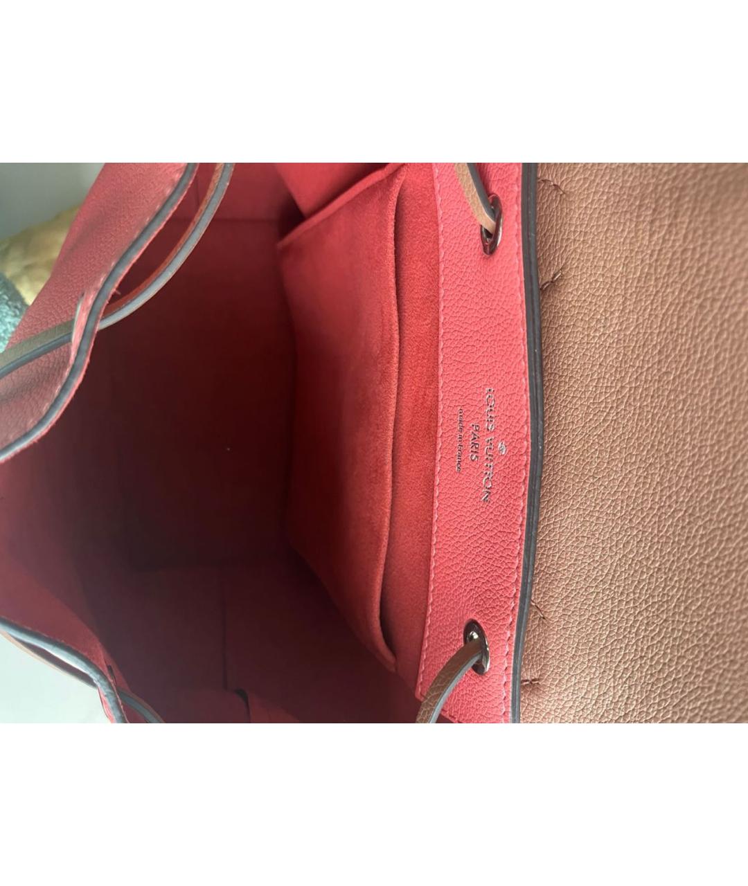 LOUIS VUITTON Розовый кожаный рюкзак, фото 4