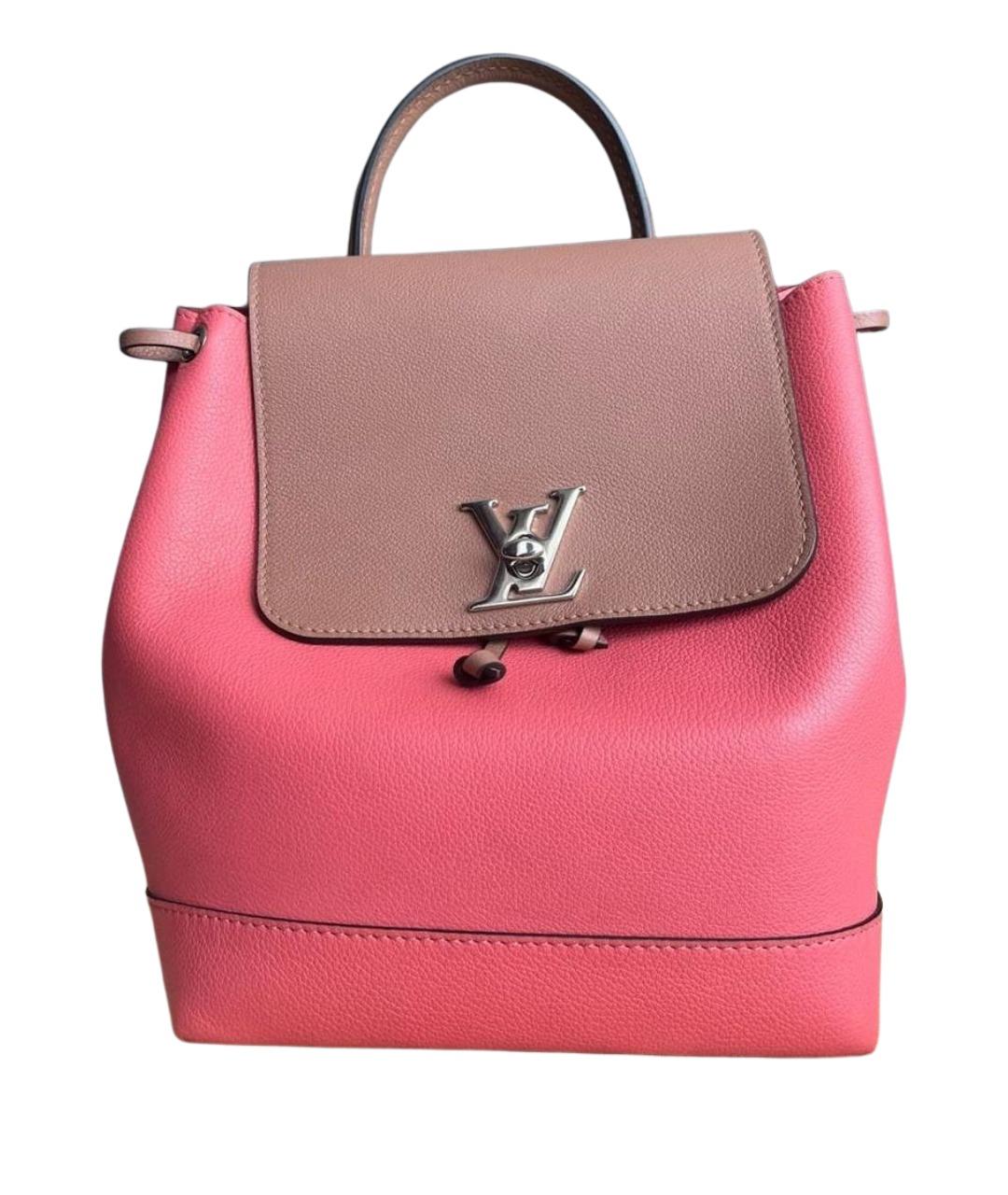 LOUIS VUITTON Розовый кожаный рюкзак, фото 1
