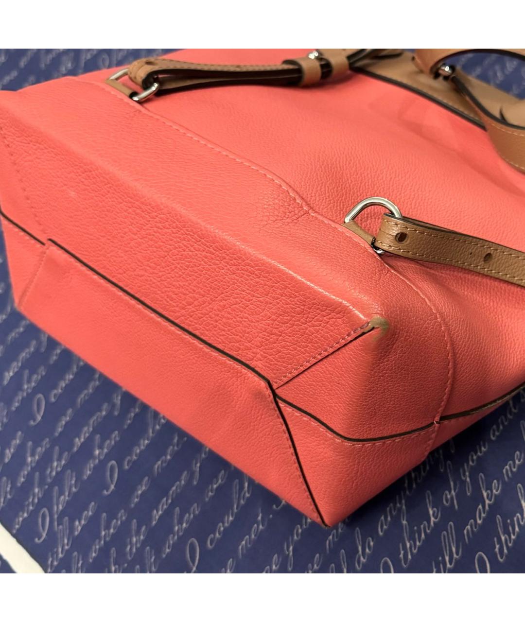 LOUIS VUITTON Розовый кожаный рюкзак, фото 7