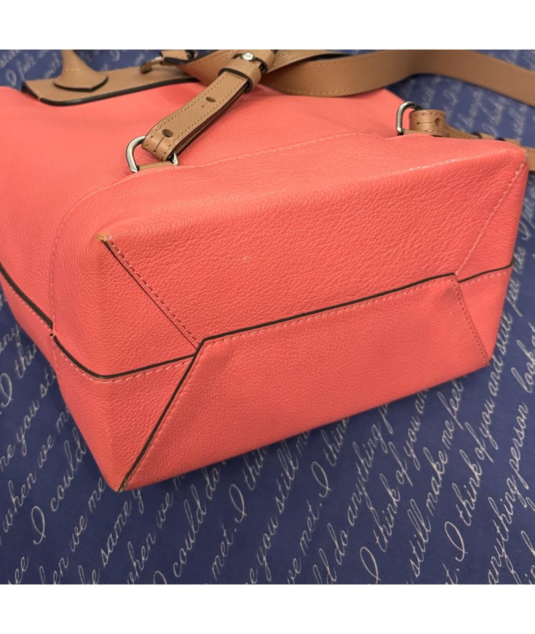 LOUIS VUITTON Розовый кожаный рюкзак, фото 6