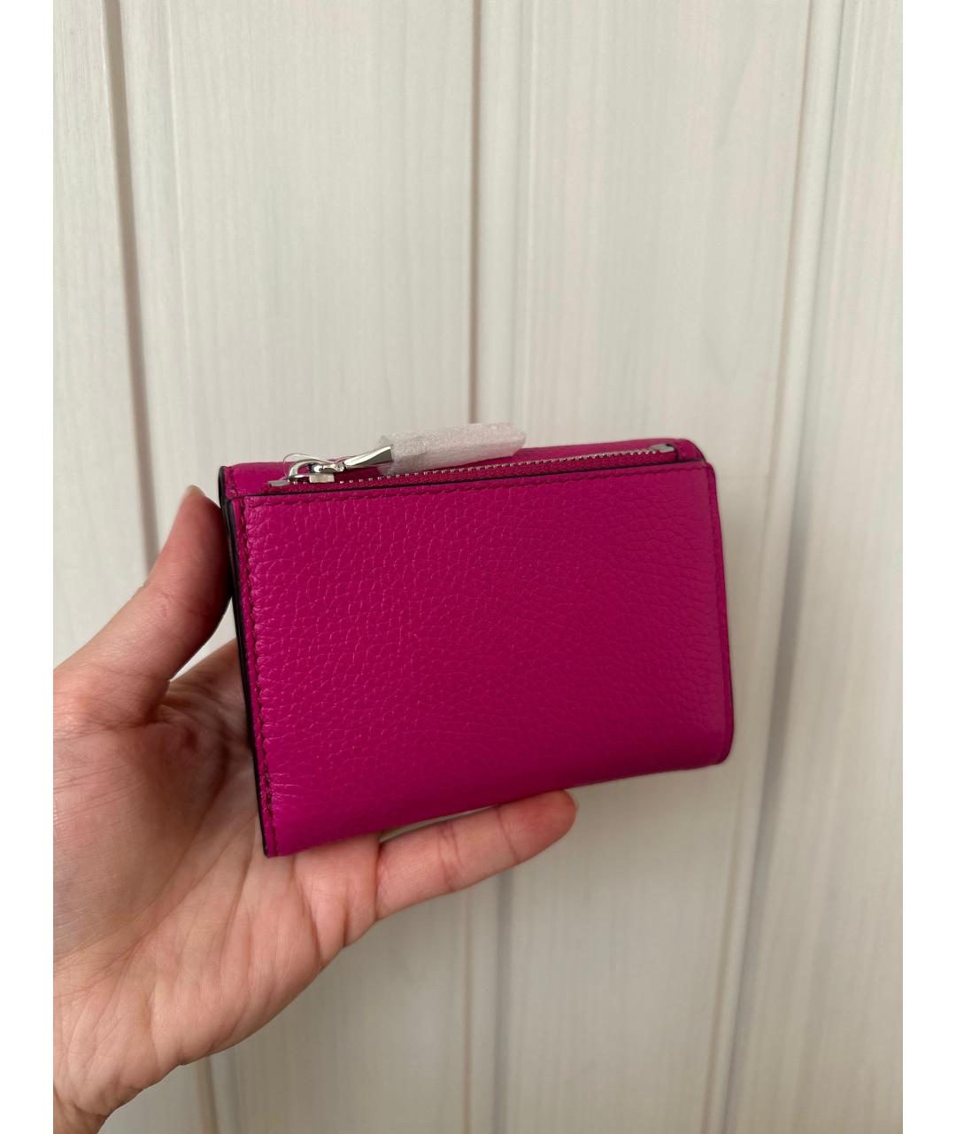 MICHAEL KORS Фуксия кожаный кошелек, фото 4