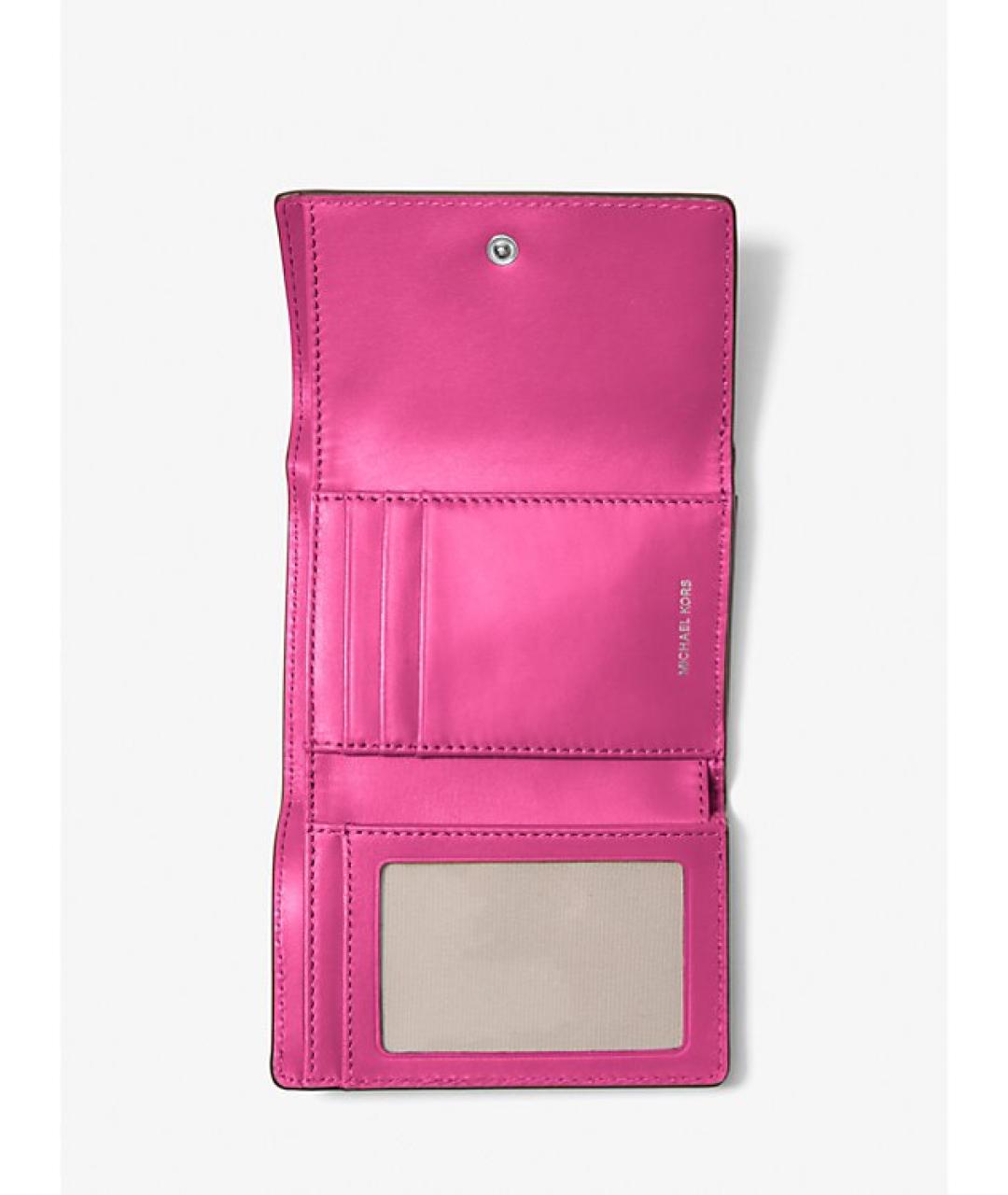 MICHAEL KORS Фуксия кожаный кошелек, фото 2