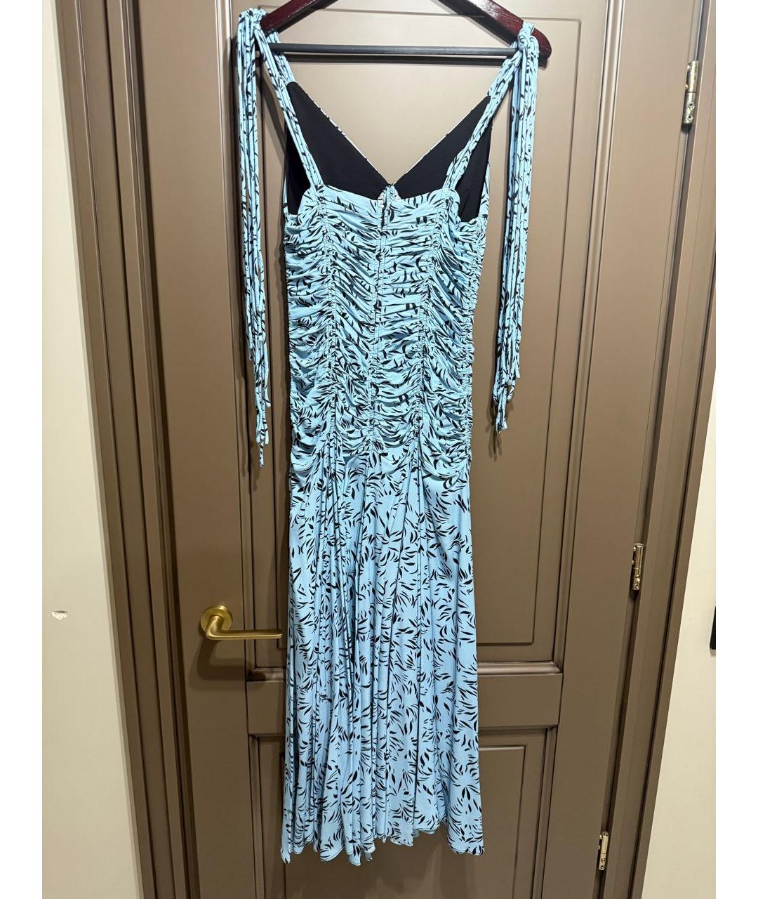 PROENZA SCHOULER Голубое креповое платье, фото 5