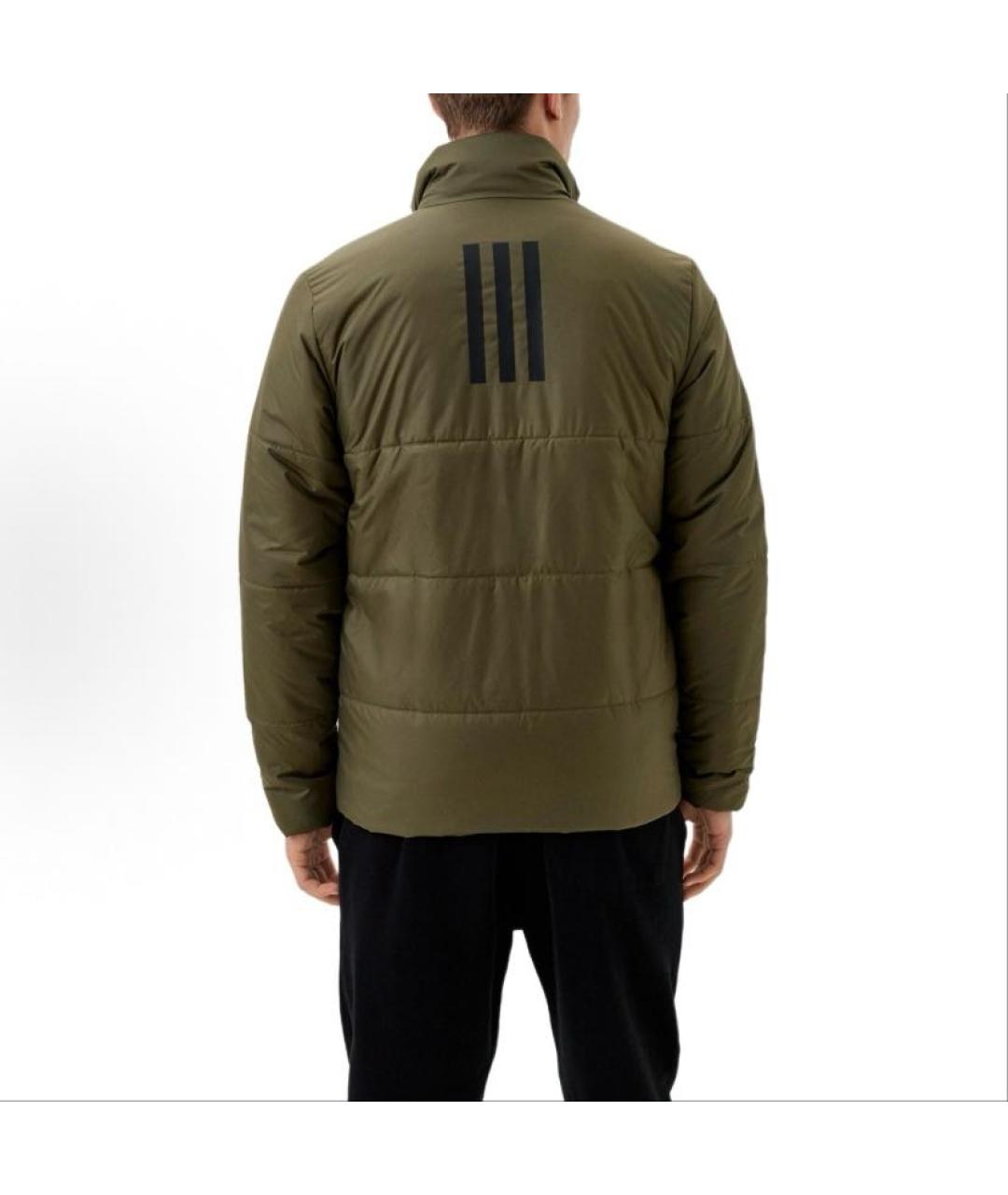 ADIDAS Хаки полиэстеровый пуховик, фото 3