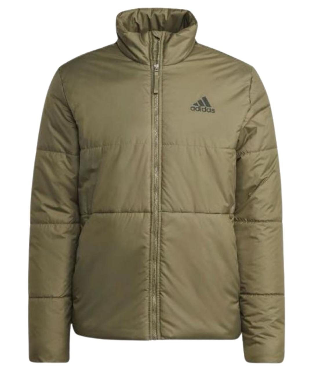 ADIDAS Хаки полиэстеровый пуховик, фото 1