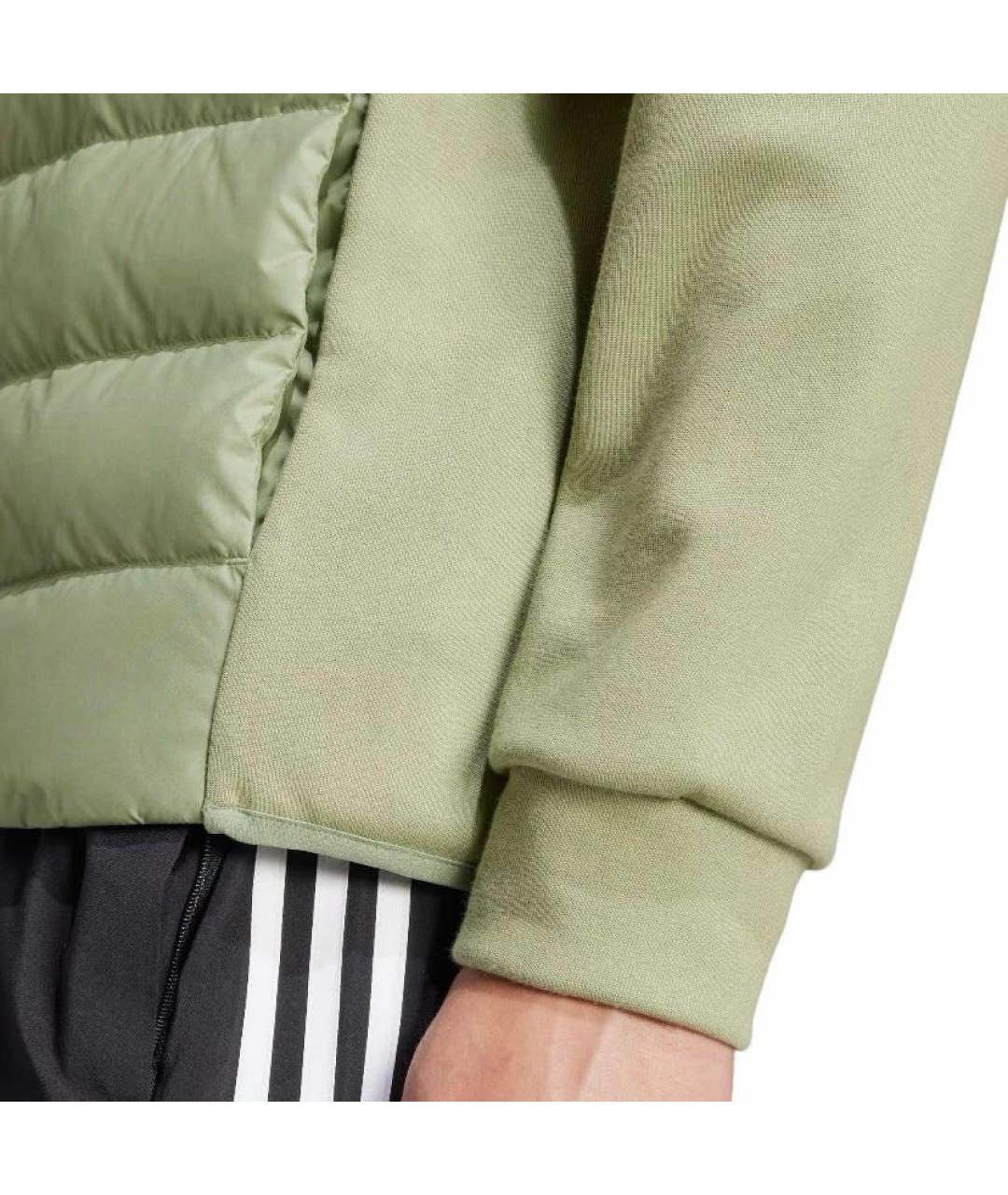 ADIDAS Зеленая полиэстеровая куртка, фото 6